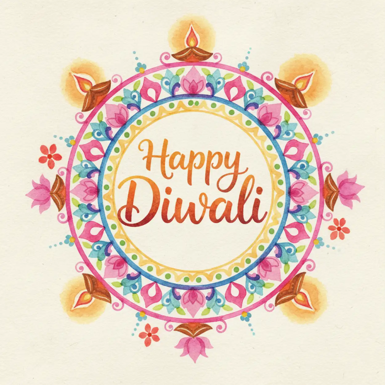 happy diwali lights decoration ideas image