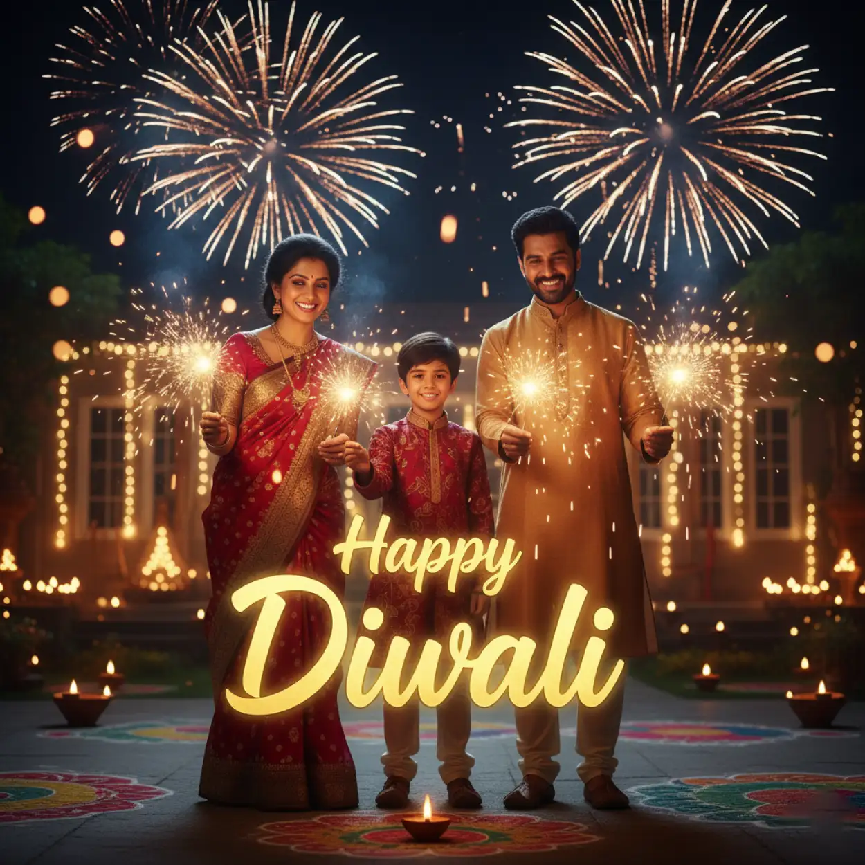 Free Download Happy Diwali Messages For Family - High Quality Happy Diwali Background