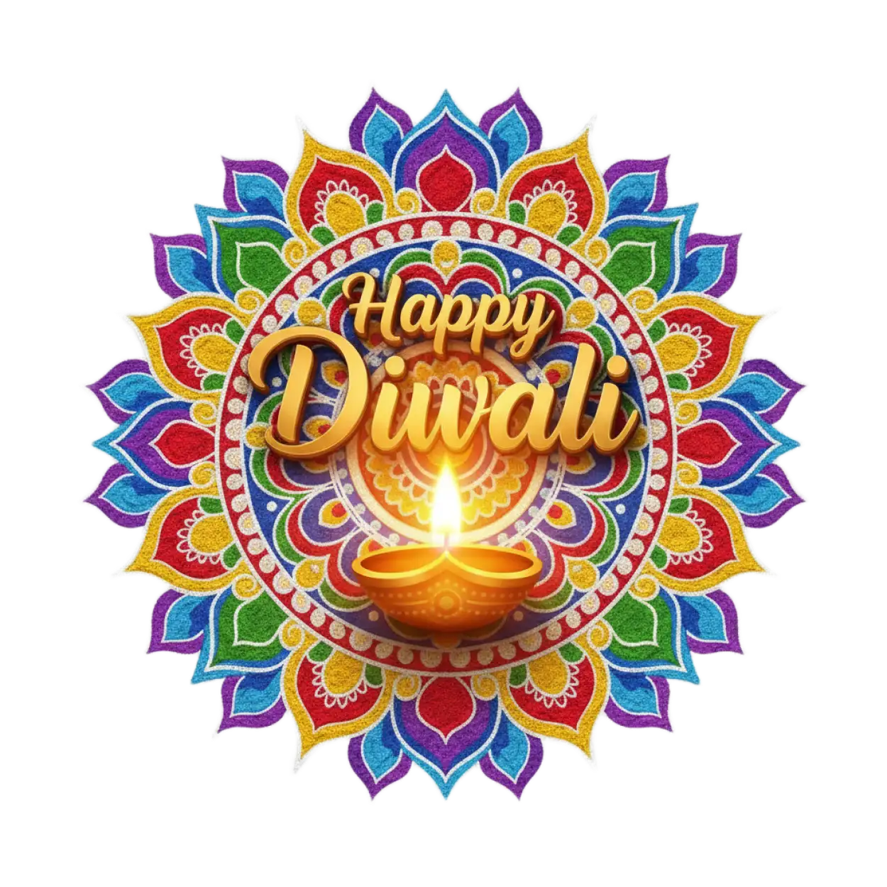 happy diwali png design for graphic work