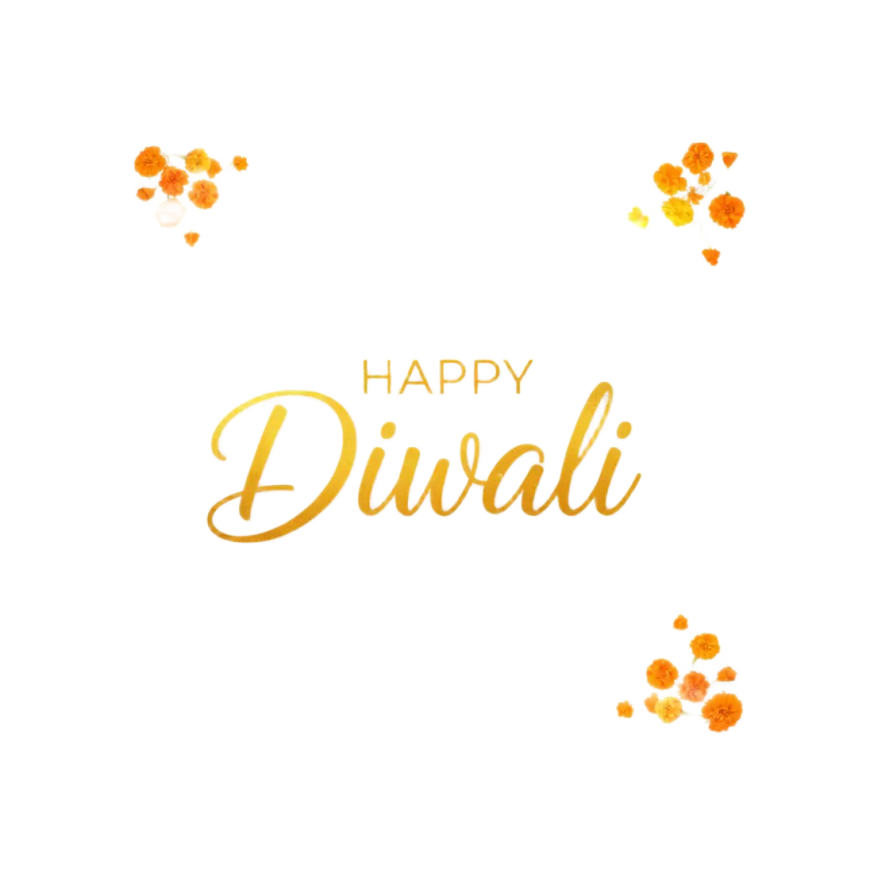 happy diwali png design in modern style
