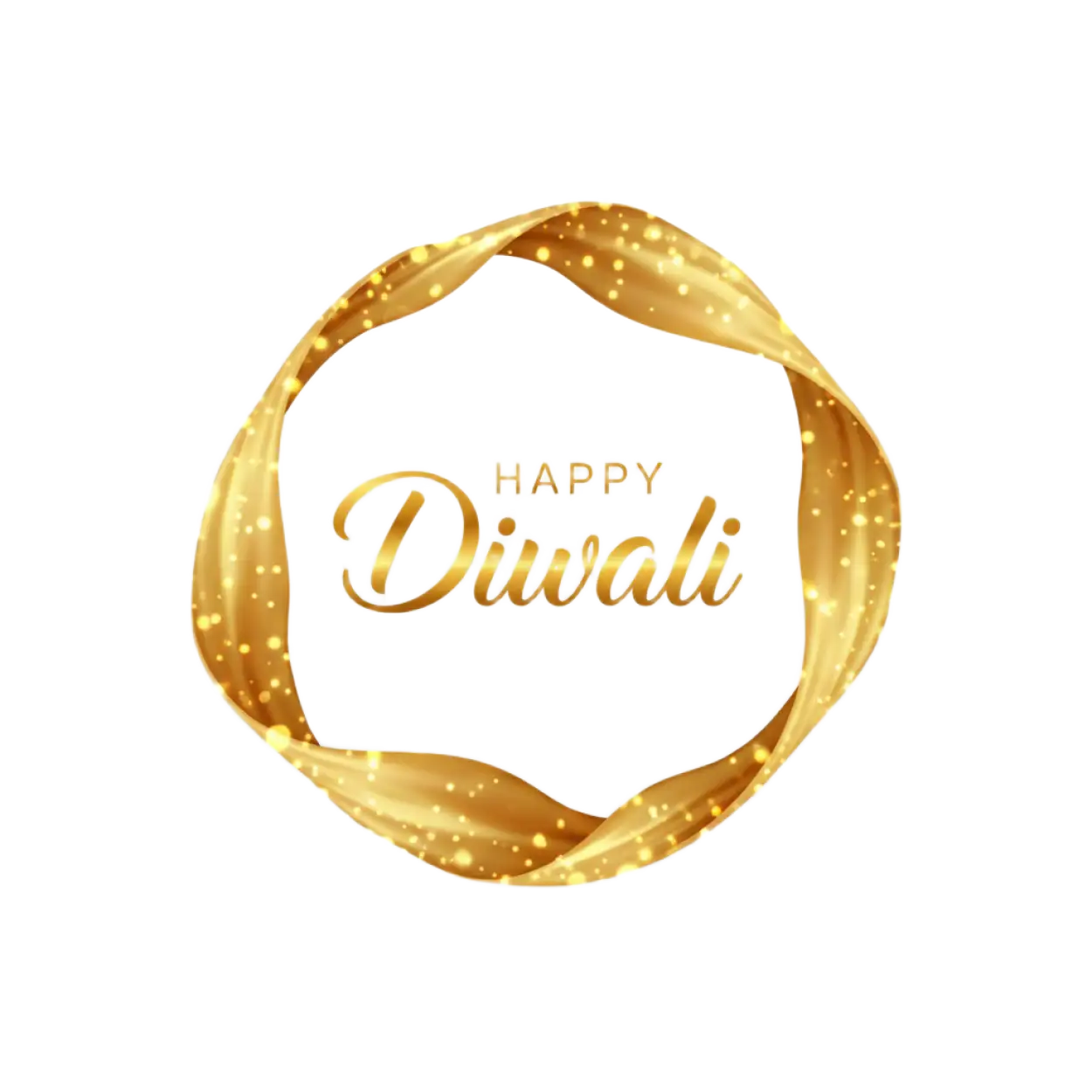 happy diwali png text in calligraphy style