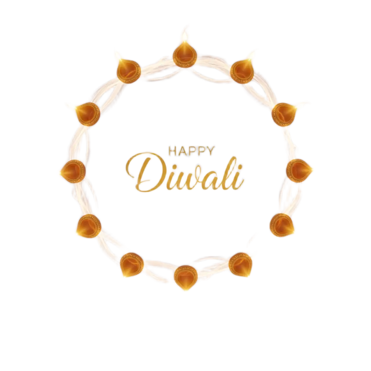 Happy Diwali Png Transparent With Diya Flames - Royalty Free Happy Diwali Png Image | Pngmagic Free Download Happy Diwali Png Transparent With Diya Flames - High Quality Happy Diwali Png PNG Image