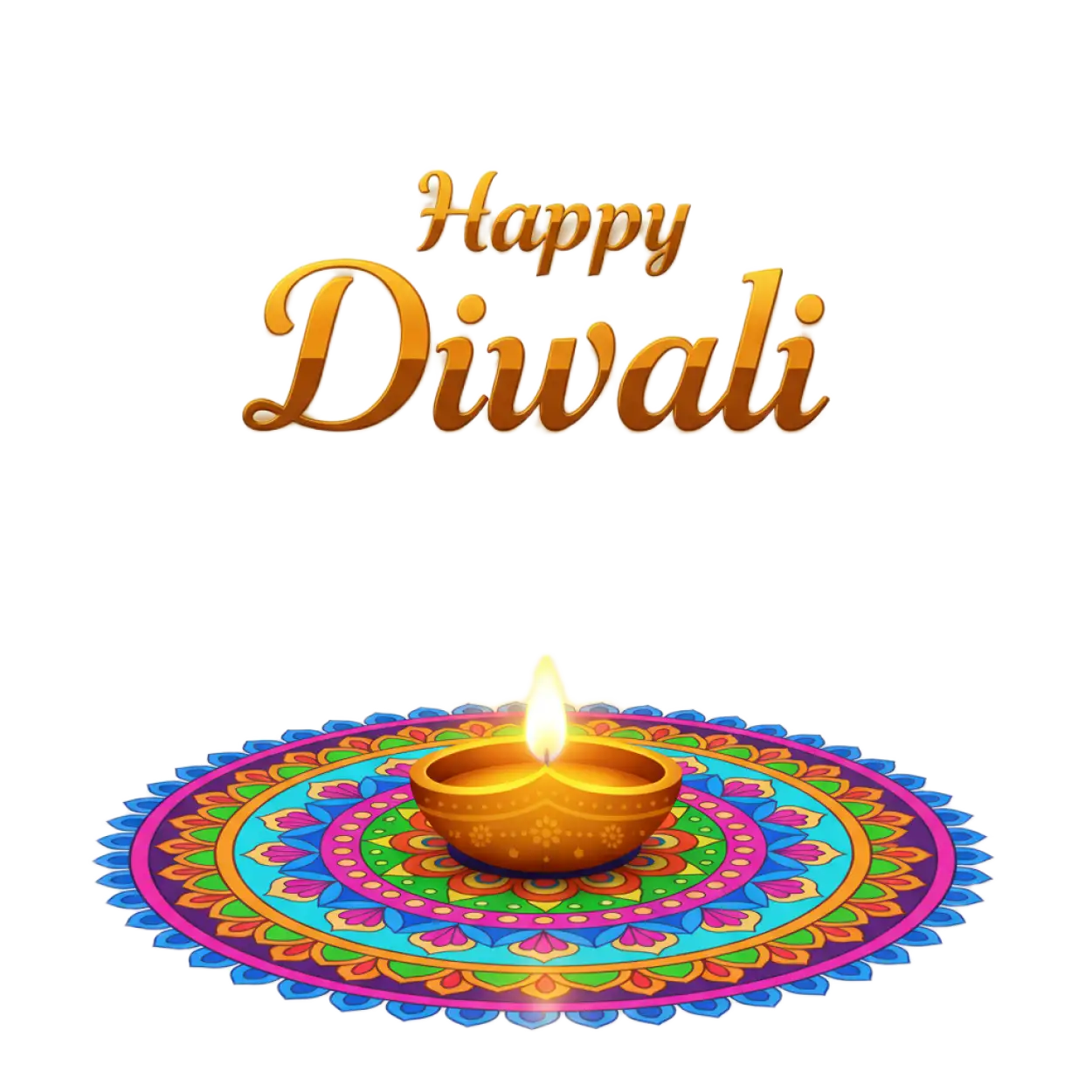Happy Diwali Png With Rangoli And Diya - Royalty Free Happy Diwali Png Image | Pngmagic Free Download Happy Diwali Png With Rangoli And Diya - High Quality Happy Diwali Png PNG Image