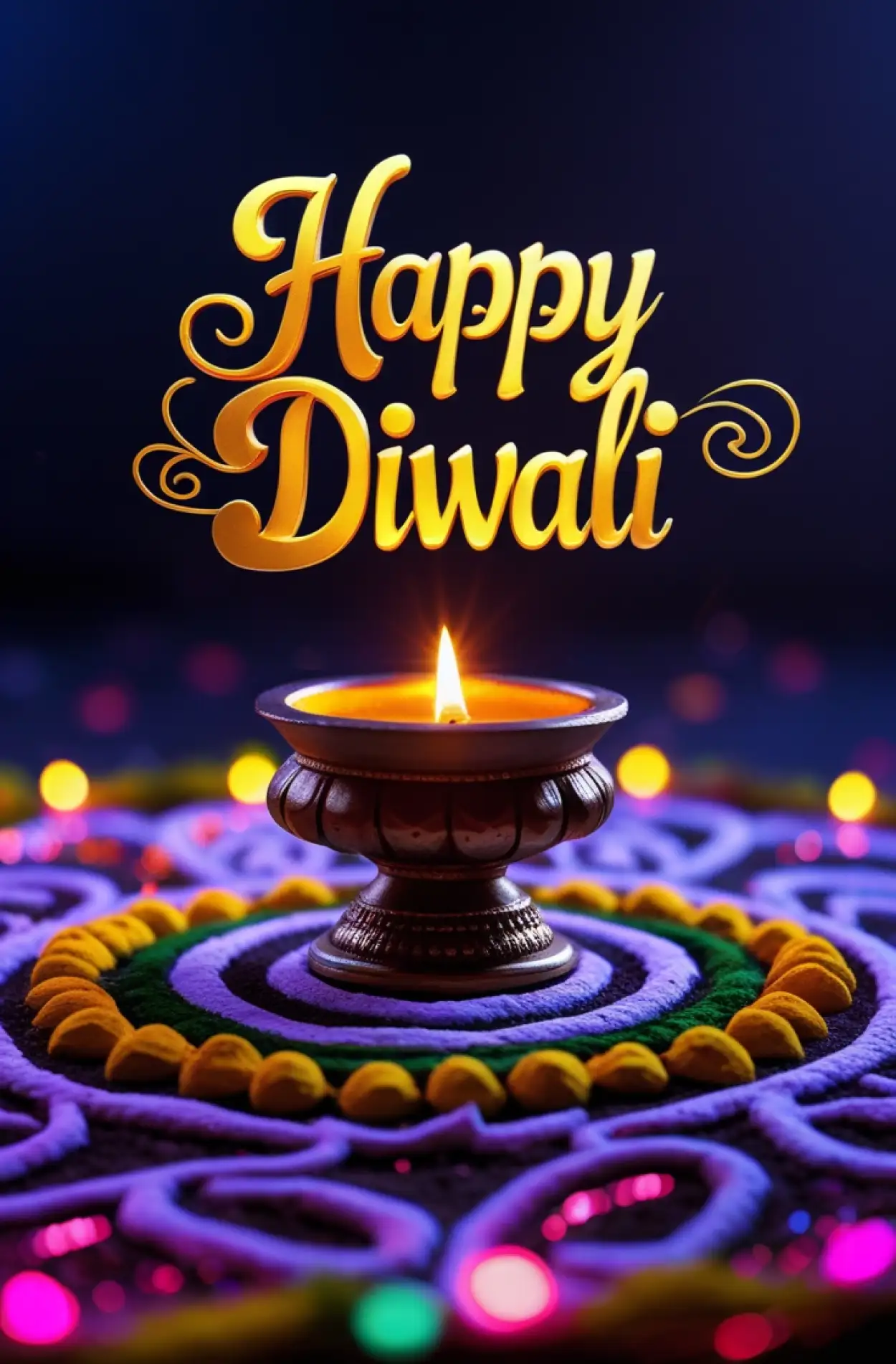 happy diwali wishes with company logo