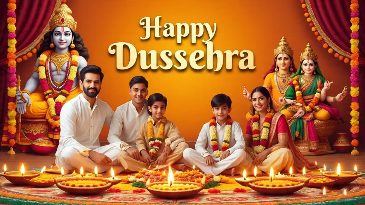 Free Download Happy Dussehra Poster Background Hd - High Quality Happy Dussehra Background