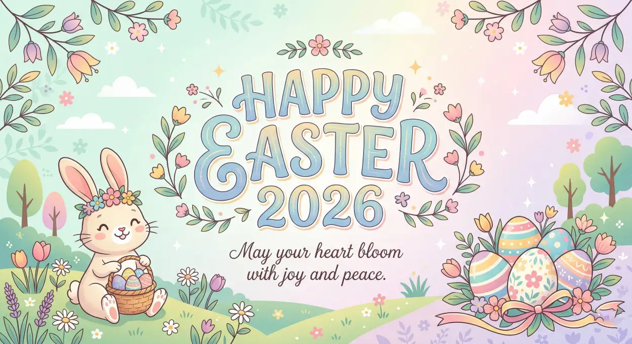 Free Download Happy Easter 2026 Messages For Grandparents - High Quality Happy Easter 2026 Image