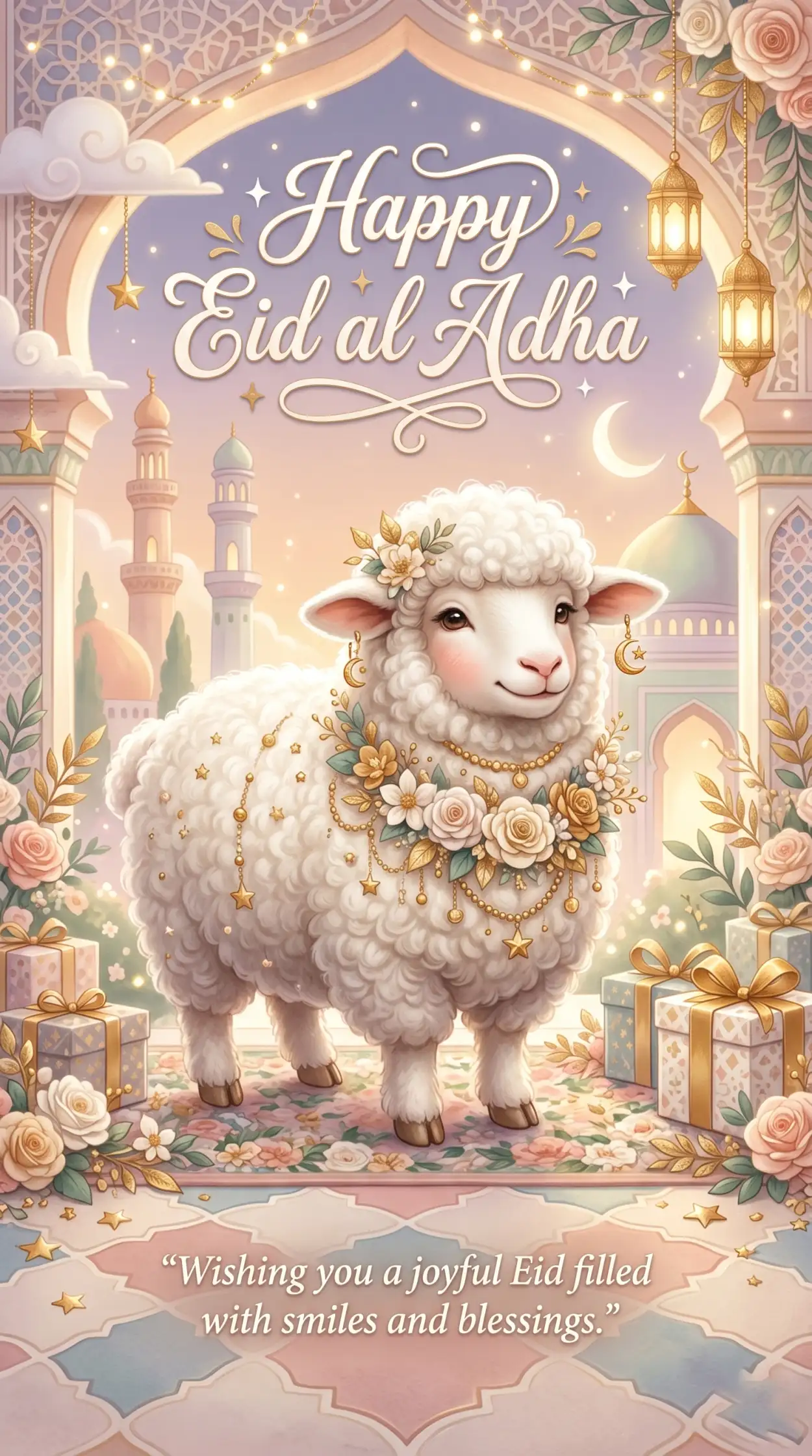 Free Download Happy Eid Al Adha Captions With Quotes - High Quality Happy Eid Al Adha With Quotes Image