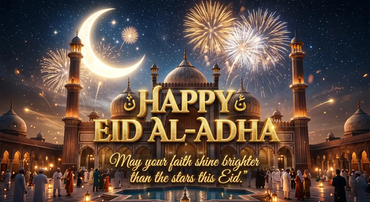 Free Download Happy Eid Al Adha Quotes For Australia Muslims - High Quality Happy Eid Al Adha With Quotes Image