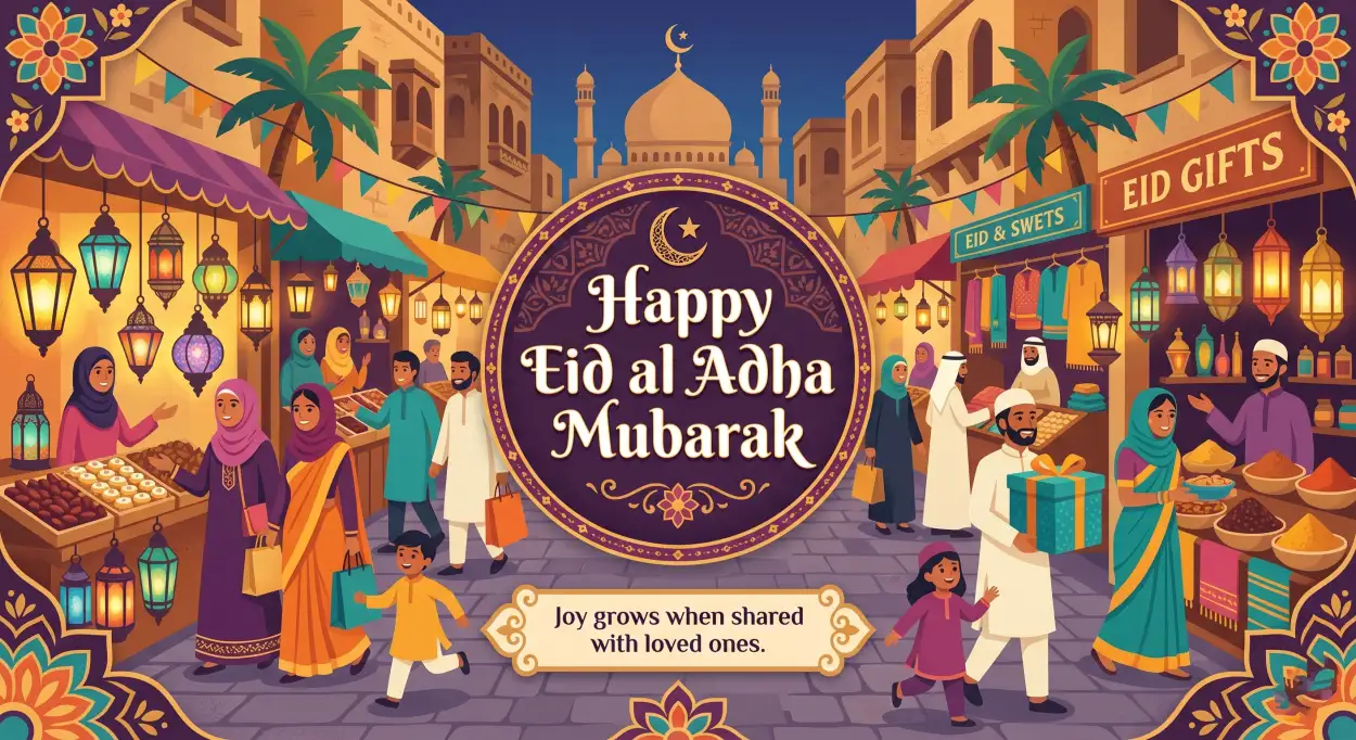 Free Download Happy Eid Al Adha Quotes For Viral Greeting Cards - High Quality Happy Eid Al Adha With Quotes Image