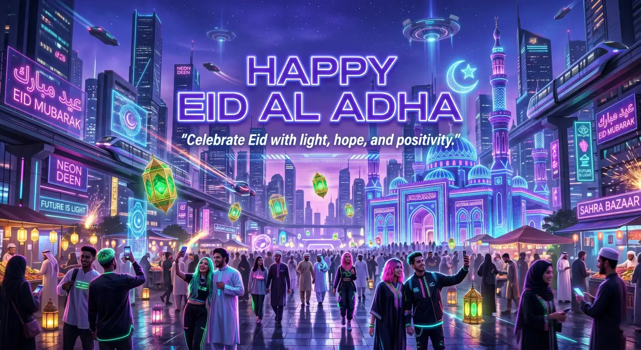 Free Download Happy Eid Al Adha Quotes For Youtube Thumbnails - High Quality Happy Eid Al Adha With Quotes Background Image