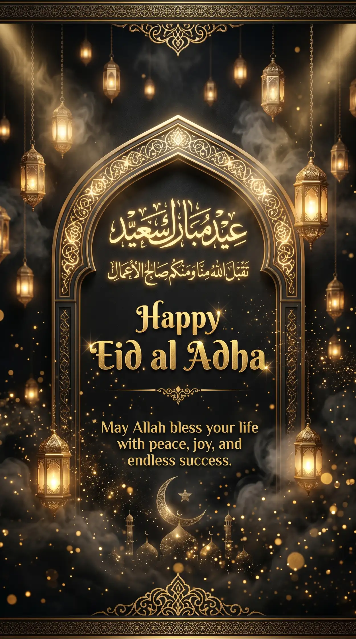 Free Download Happy Eid Al Adha Wishes And Dua Quotes - High Quality Happy Eid Al Adha With Quotes Image