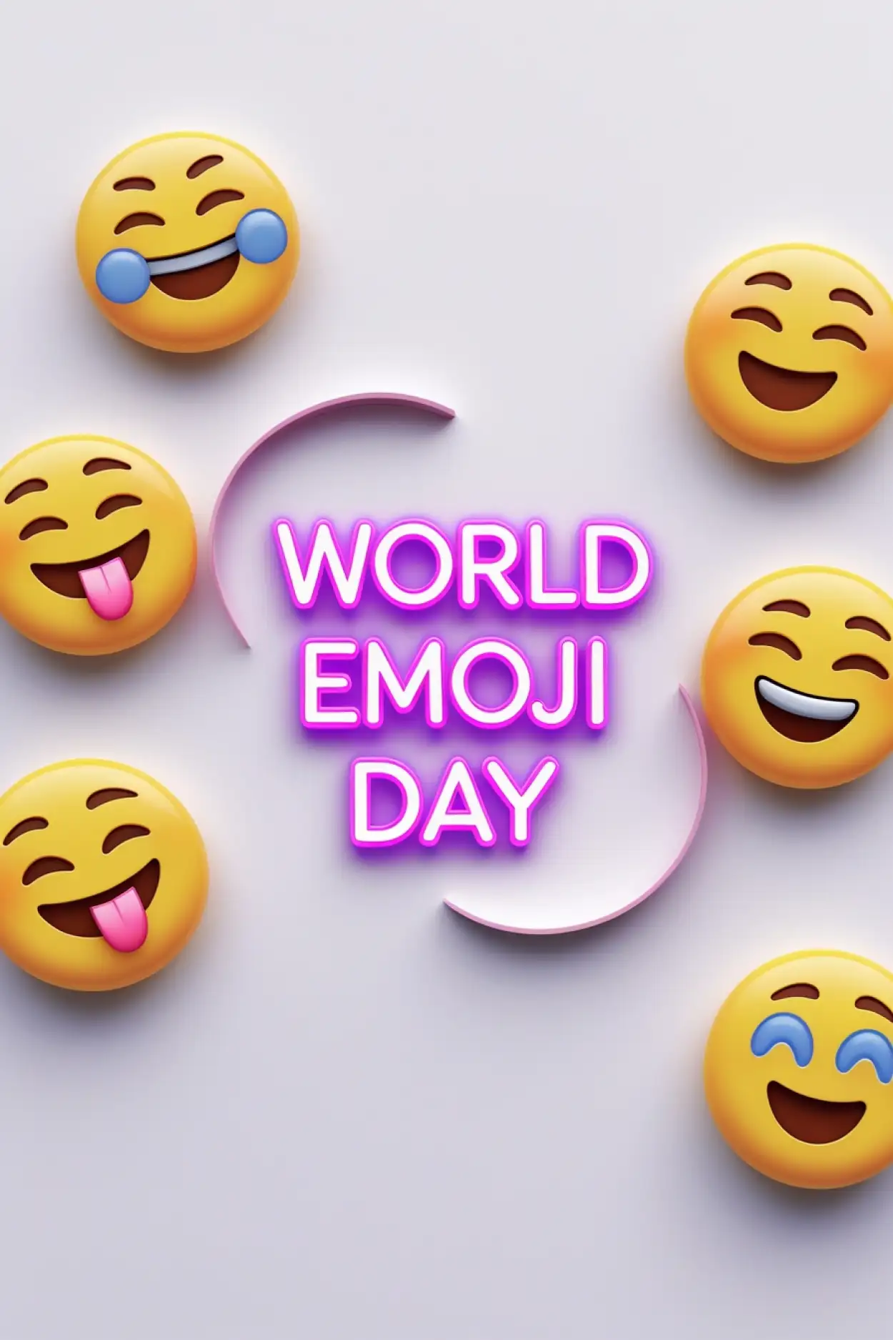 Free Download Happy Emoji Day Transparent Background - High Quality World Emoji Day Background