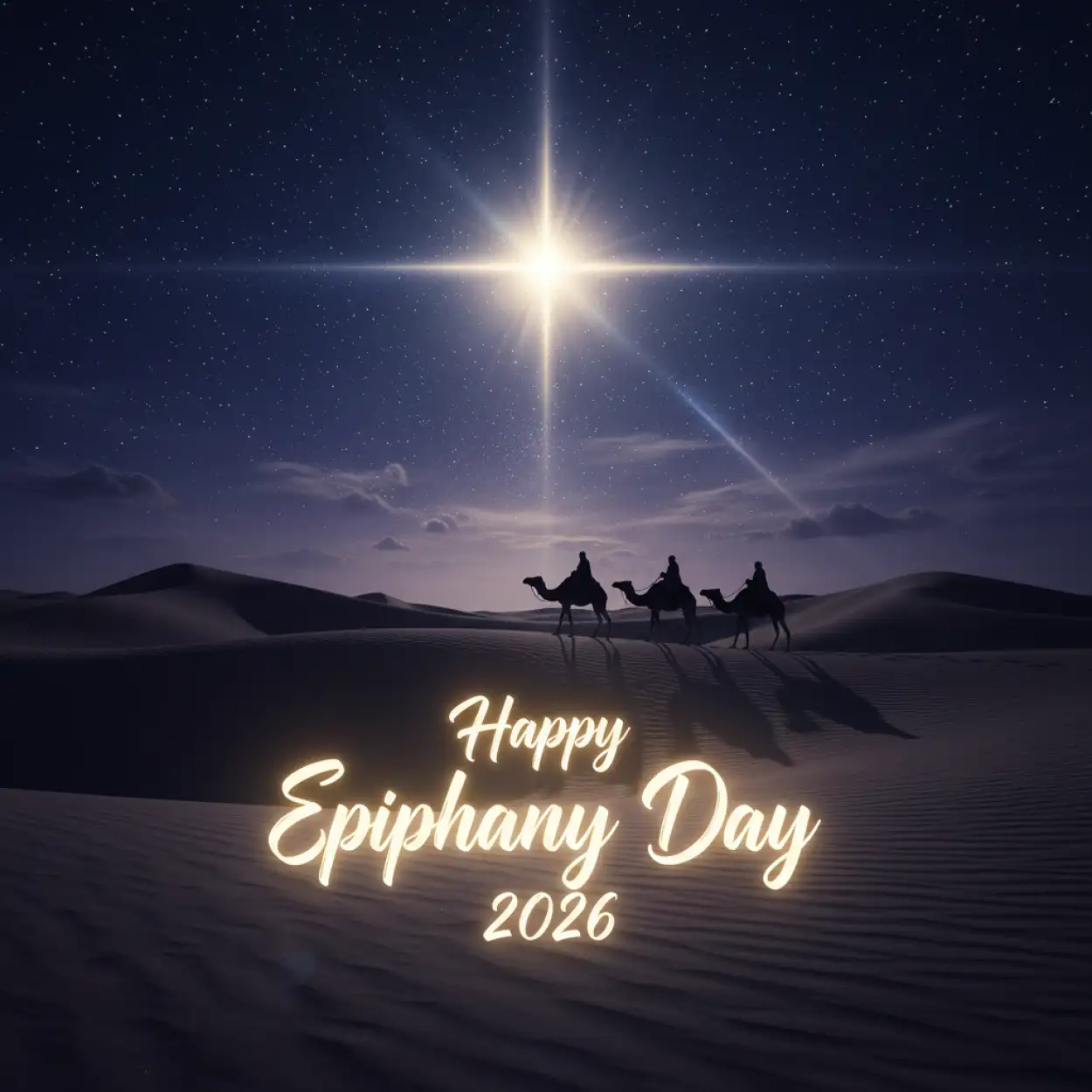 Free Download Happy Epiphany Day 2026 Greeting Card Design - High Quality Happy Epiphany Day 2026 Image