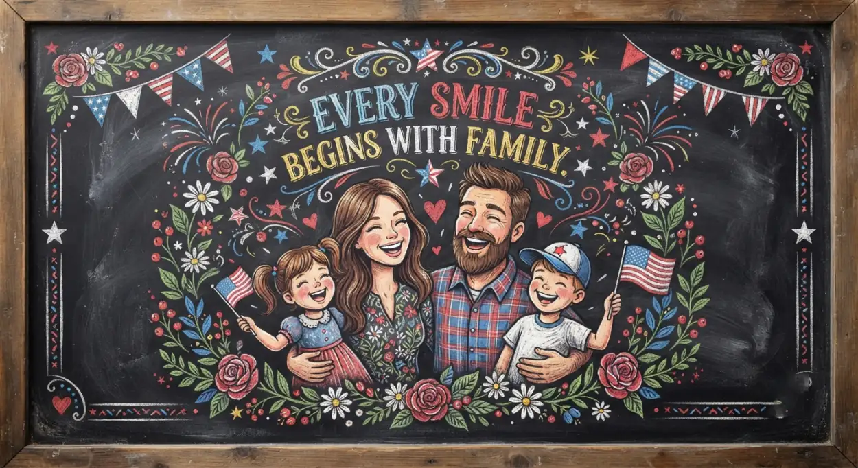 Free Download Happy Family Vector Design - High Quality American Parents Day 2026 Image