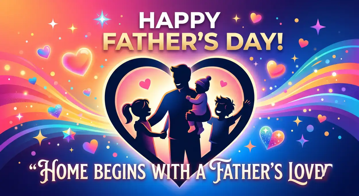 Free Download Happy Fathers Day 2026 Family Love Quotes - High Quality Happy Fathers Day 2026 Image