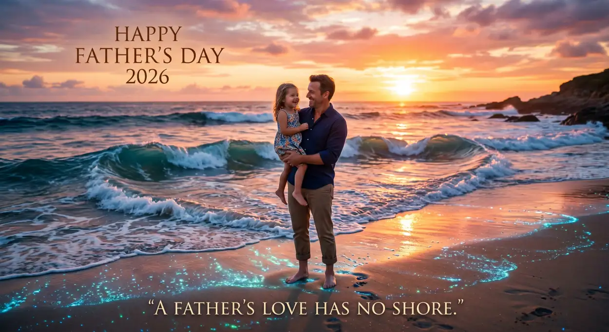 Free Download Happy Fathers Day 2026 Love Message For Dad - High Quality Happy Fathers Day 2026 Image