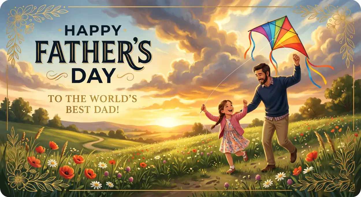 Free Download Happy Fathers Day Greeting Card Free Download - High Quality Happy Fathers Day Greeting Card Image