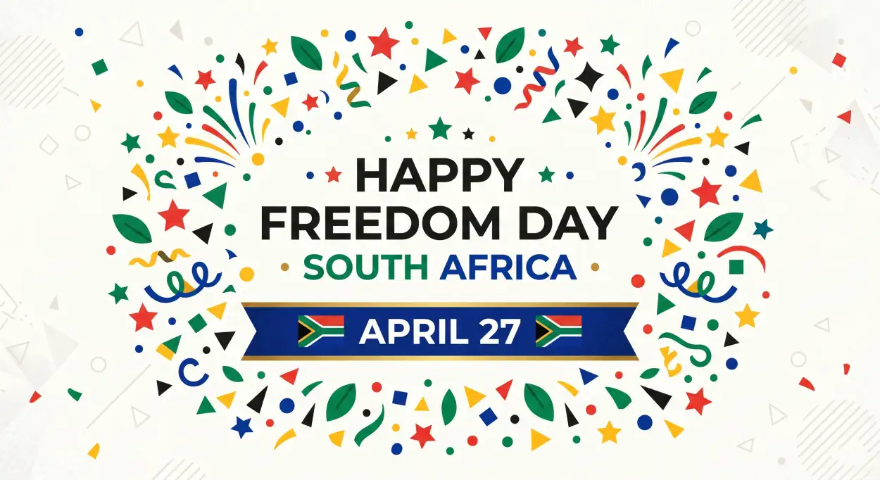 Free Download Happy Freedom Day South Africa Png Images Quotes 2026 - High Quality Happy Freedom Day South Africa Wishes 2026 Transparent PNG