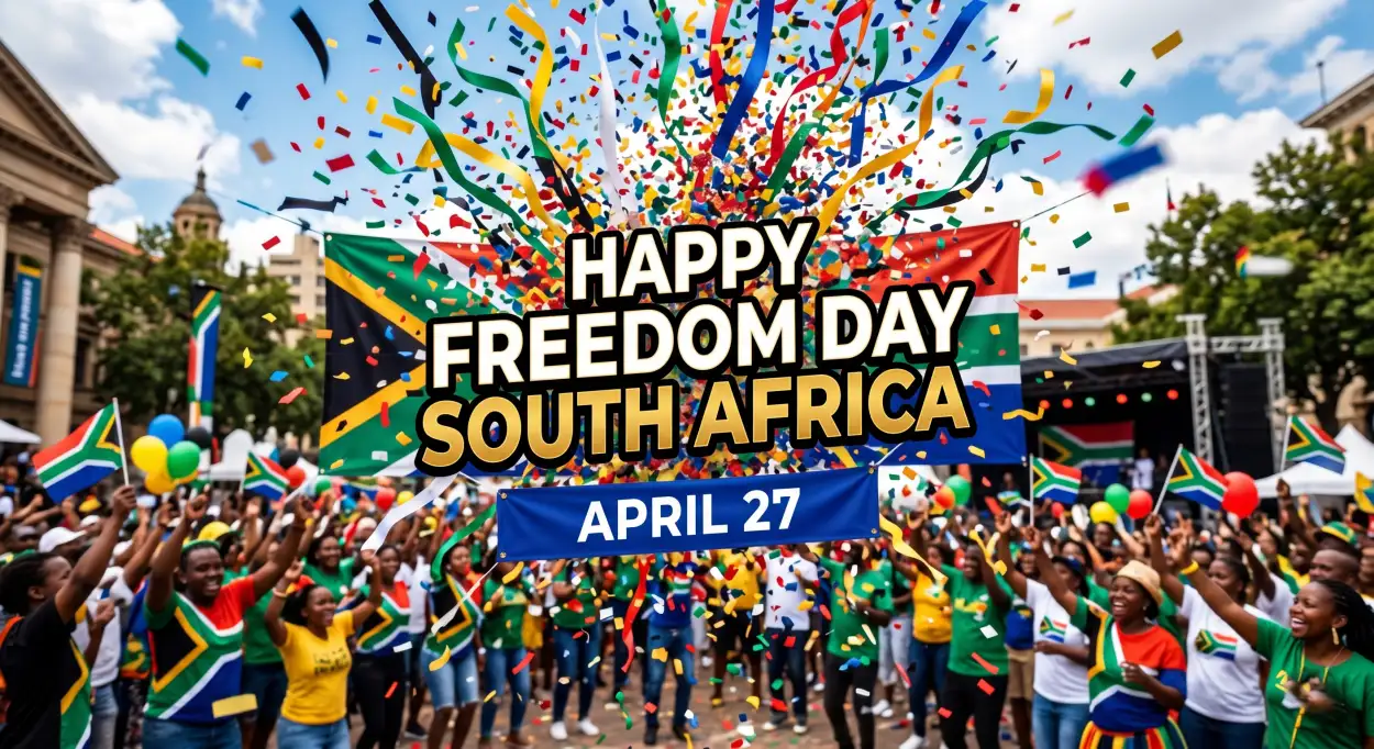 Free Download Happy Freedom Day South Africa Social Media Post Text 2026 - High Quality Happy Freedom Day South Africa Wishes 2026 Image