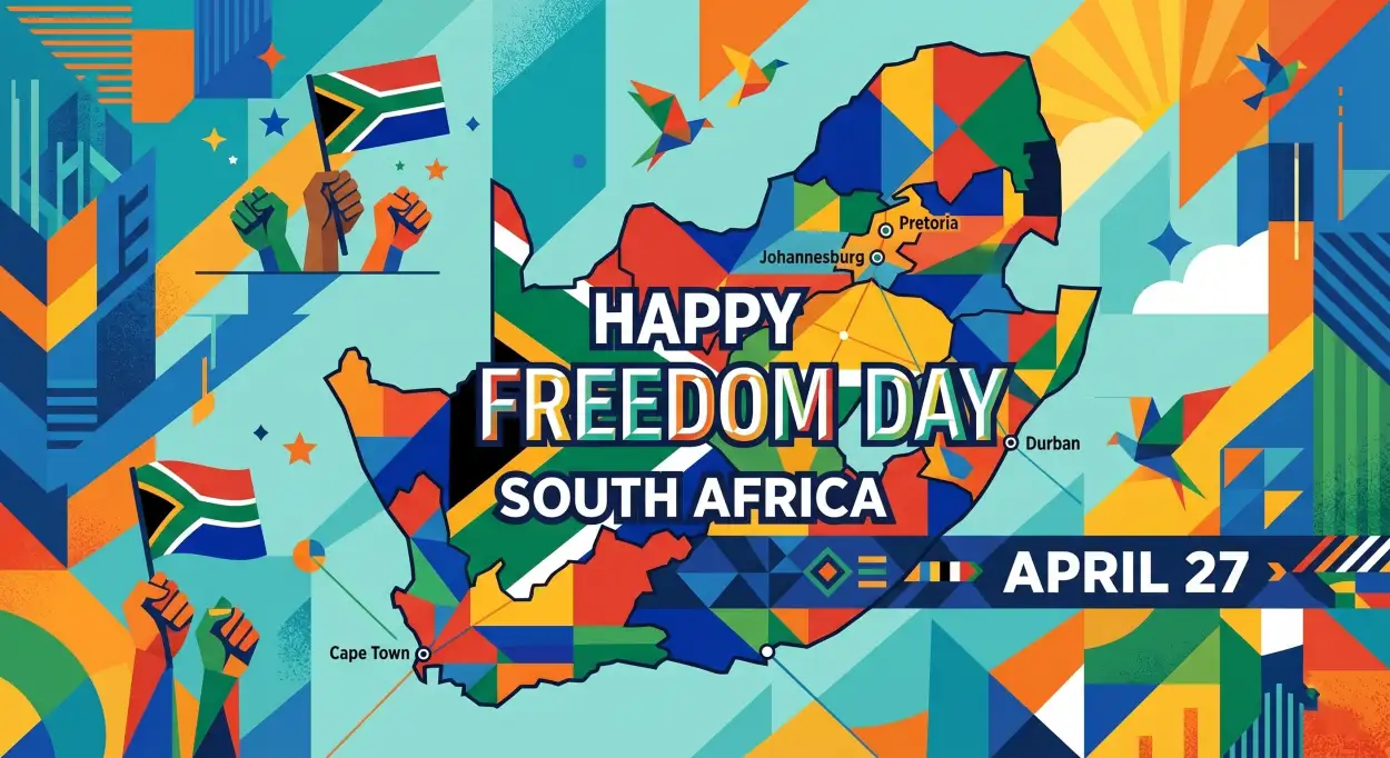 Free Download Happy Freedom Day South Africa Social Media Text Images 2026 - High Quality Happy Freedom Day South Africa Wishes 2026 Image