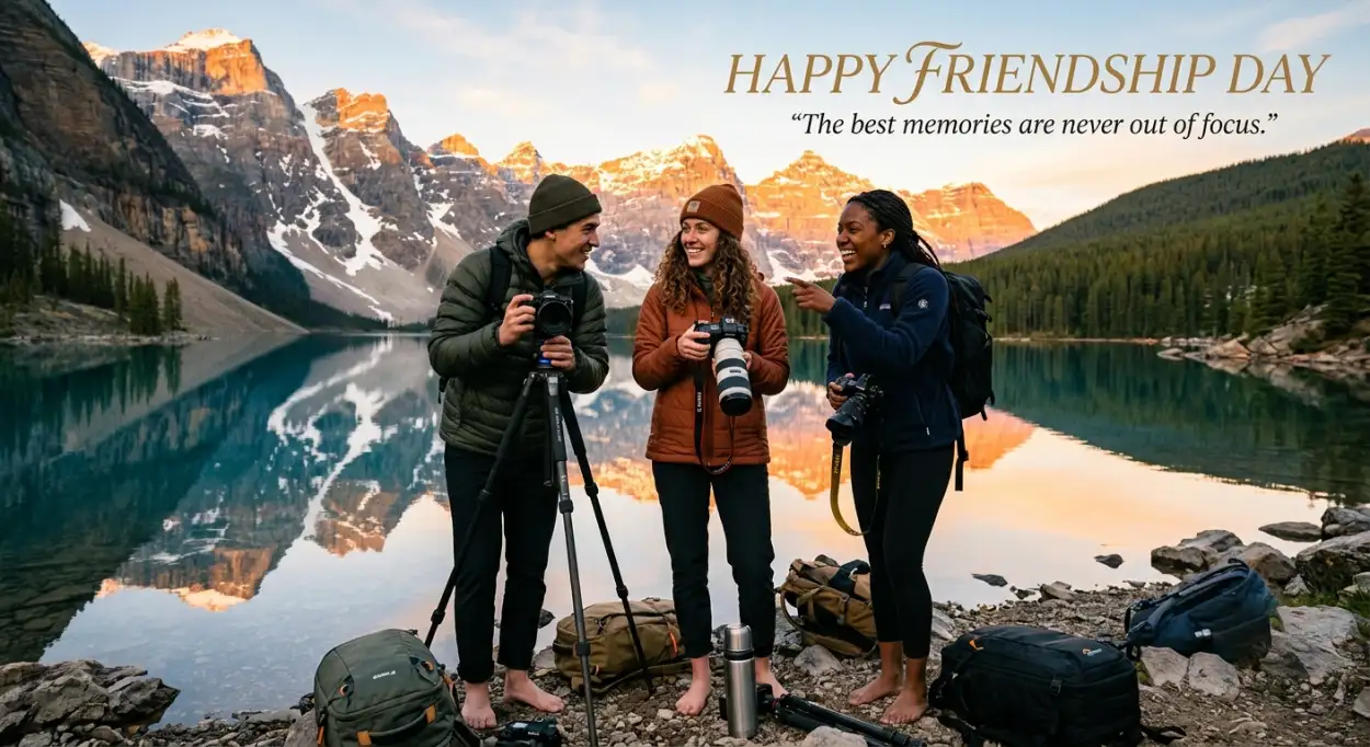 Free Download Happy Friendship Day 2026 Modern Social Media Post Template - High Quality Happy Friendship Day 2026 Image