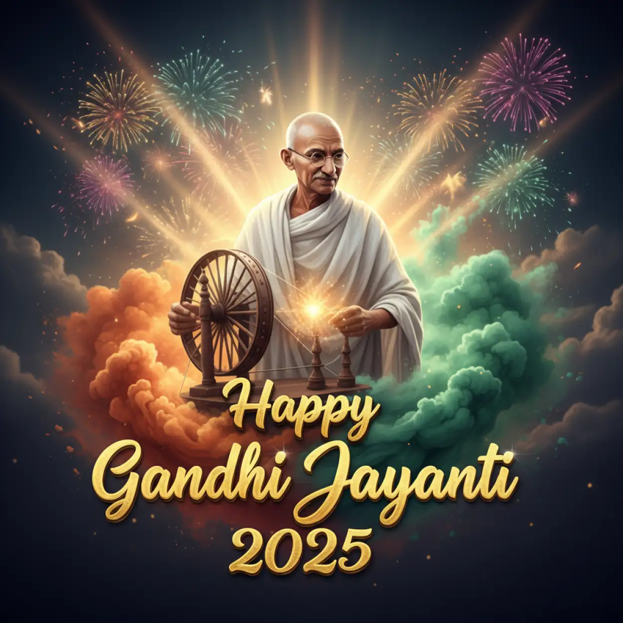 Free Download Happy Gandhi Jayanti 2025 Quotes In Hindi - High Quality Happy Gandhi Jayanti 2025 Background