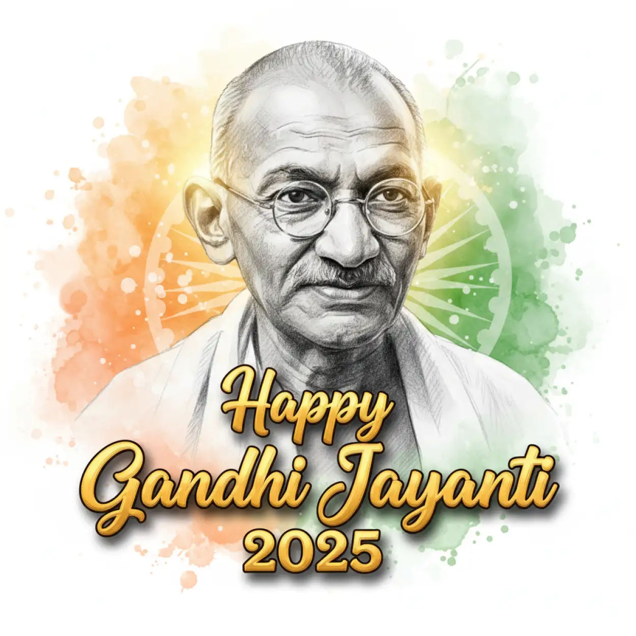 Free Download Happy Gandhi Jayanti 2025 Wishes In English - High Quality Happy Gandhi Jayanti 2025 Background
