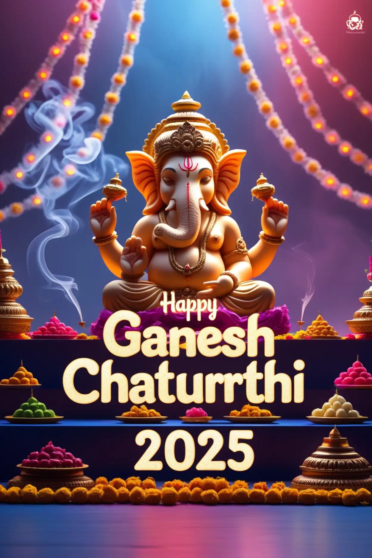 Happy Ganesh Chaturthi 2025 banner design