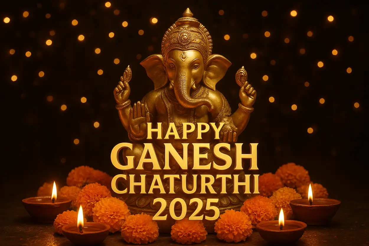 Happy Ganesh Chaturthi 2025 greetings with images