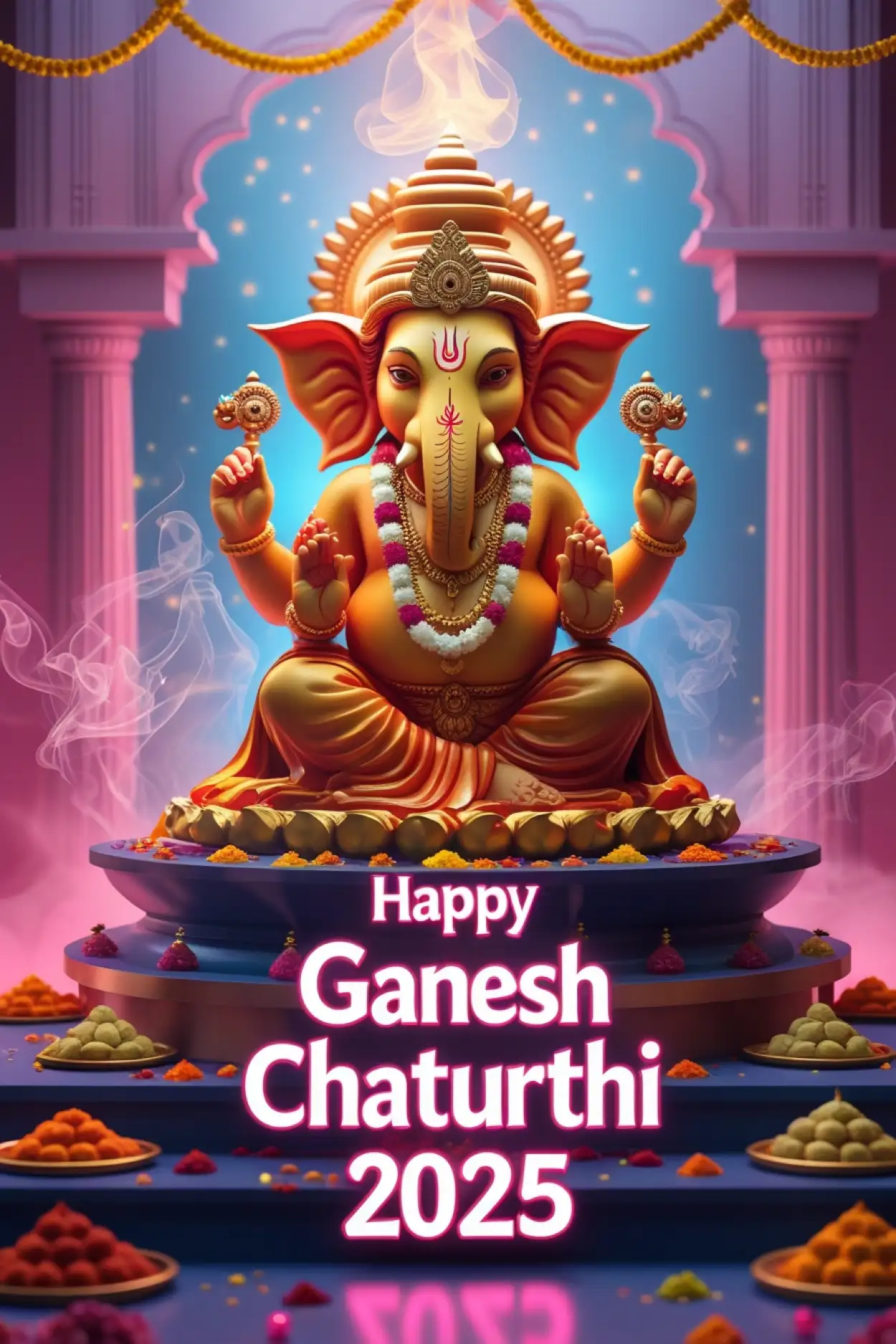 Happy Ganesh Chaturthi 2025 reels idea for Instagram