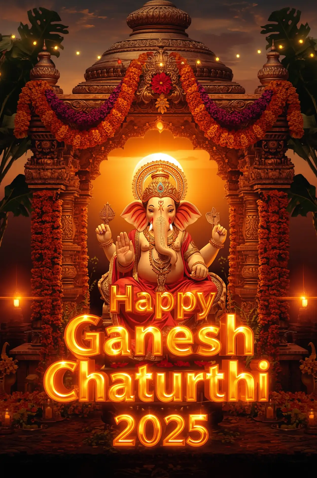 Happy Ganesh Chaturthi 2025 SMS in English