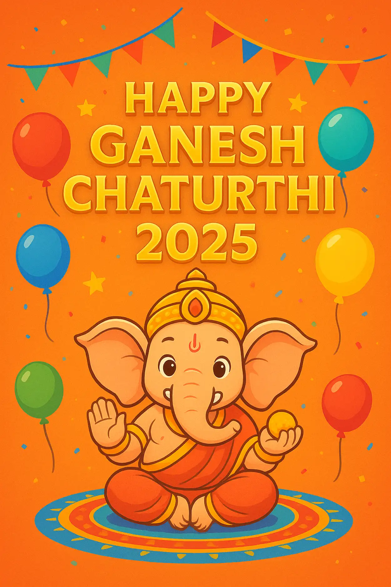 Happy Ganesh Chaturthi 2025 WhatsApp status message