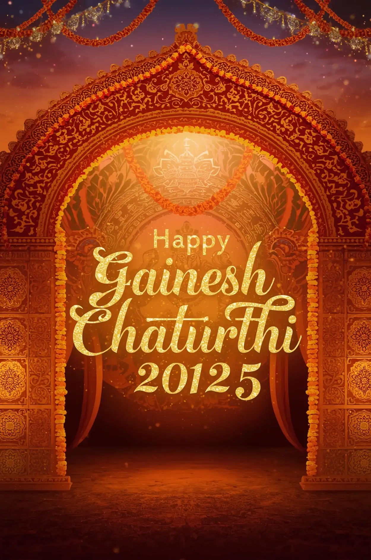 Happy Ganesh Chaturthi 2025 wishes in Marathi