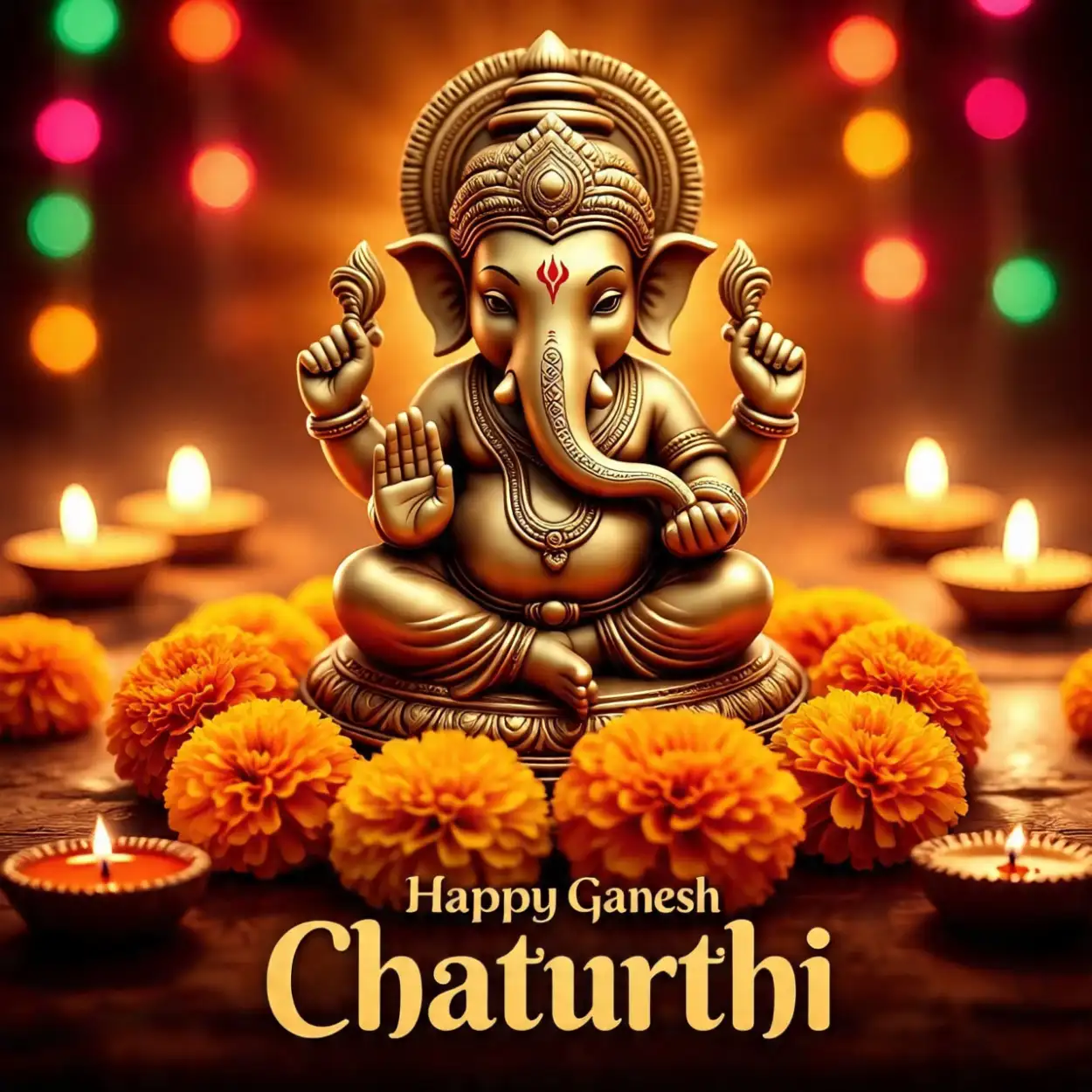 Happy Ganesh Chaturthi wishes in Bengali