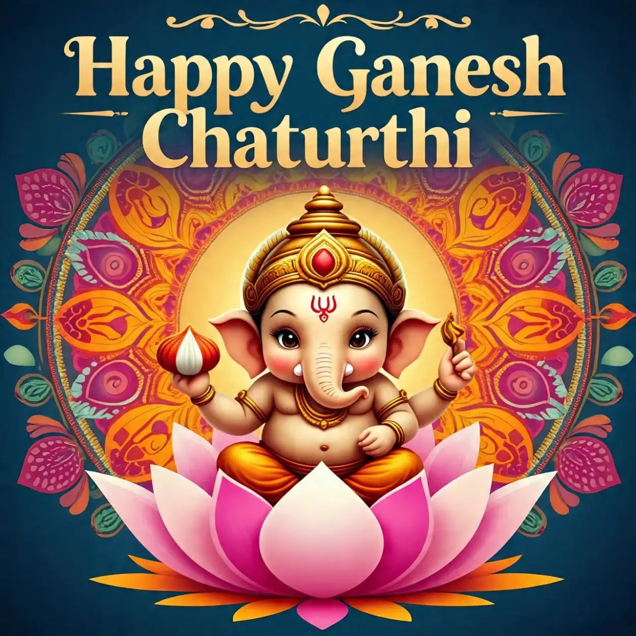 Happy Ganesh Chaturthi wishes with beautiful images