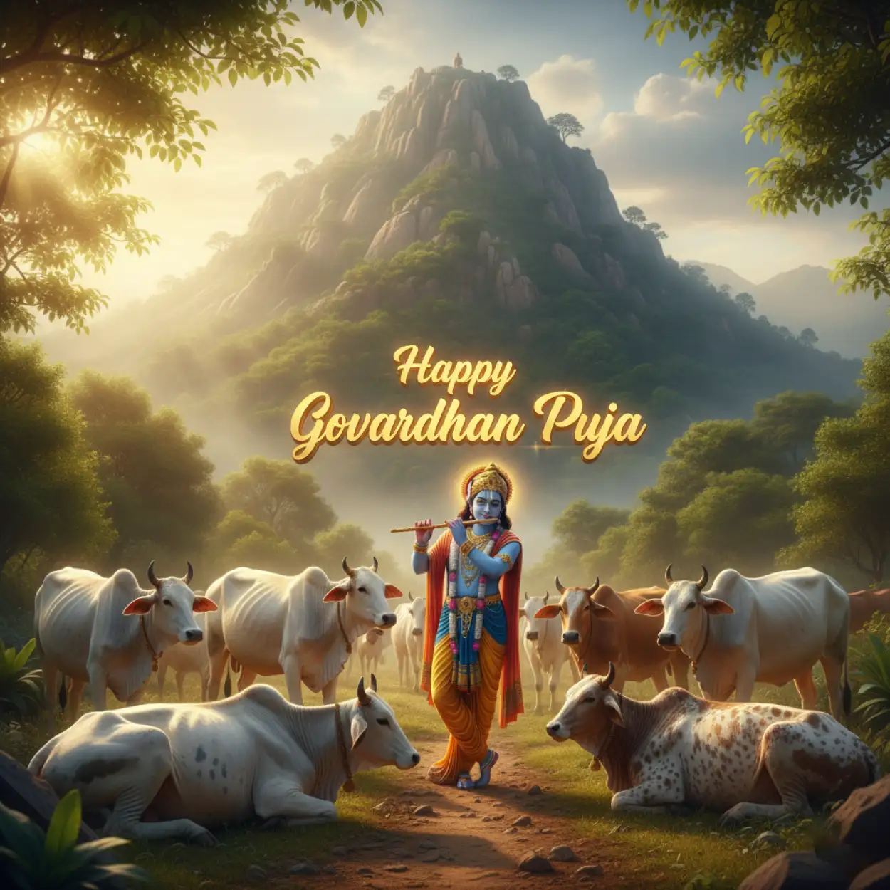happy govardhan puja blessings and mantra in hindi