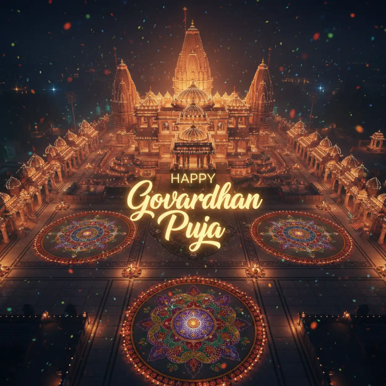 Happy Govardhan Puja Image With Hindu Temple Background - Royalty Free Happy Govardhan Puja Image | Pngmagic Free Download Happy Govardhan Puja Image With Hindu Temple Background - High Quality Happy Govardhan Puja Background