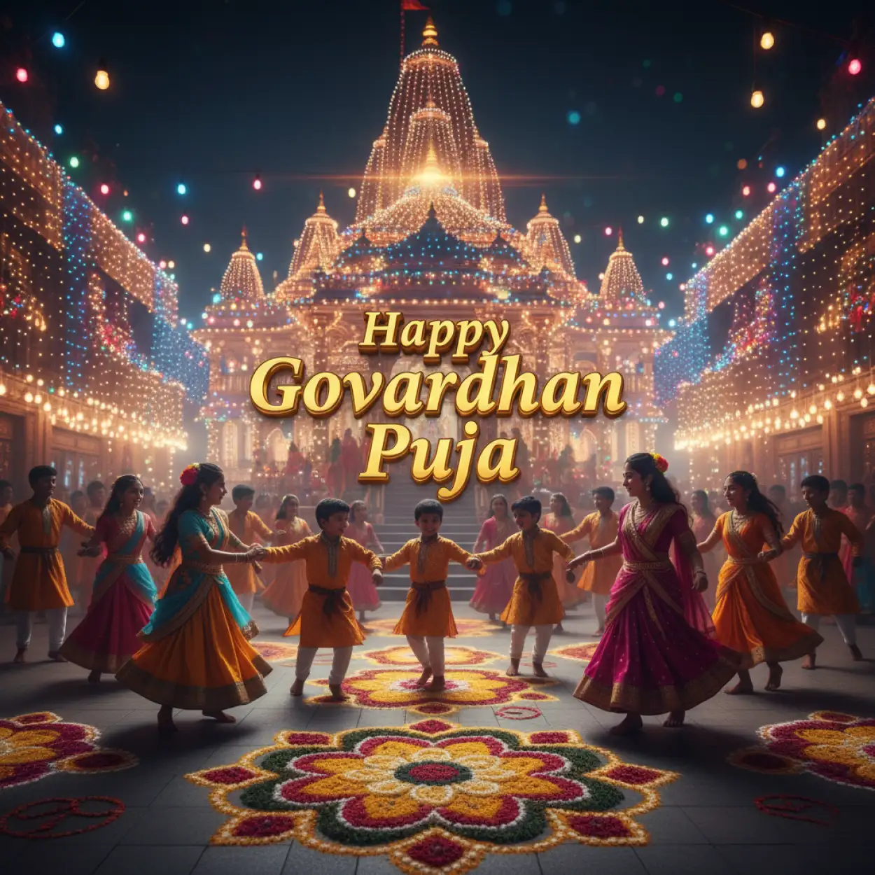 Happy Govardhan Puja Quotes With Krishna Photo For Social Media - Royalty Free Happy Govardhan Puja Image | Pngmagic Free Download Happy Govardhan Puja Quotes With Krishna Photo For Social Media - High Quality Happy Govardhan Puja Background