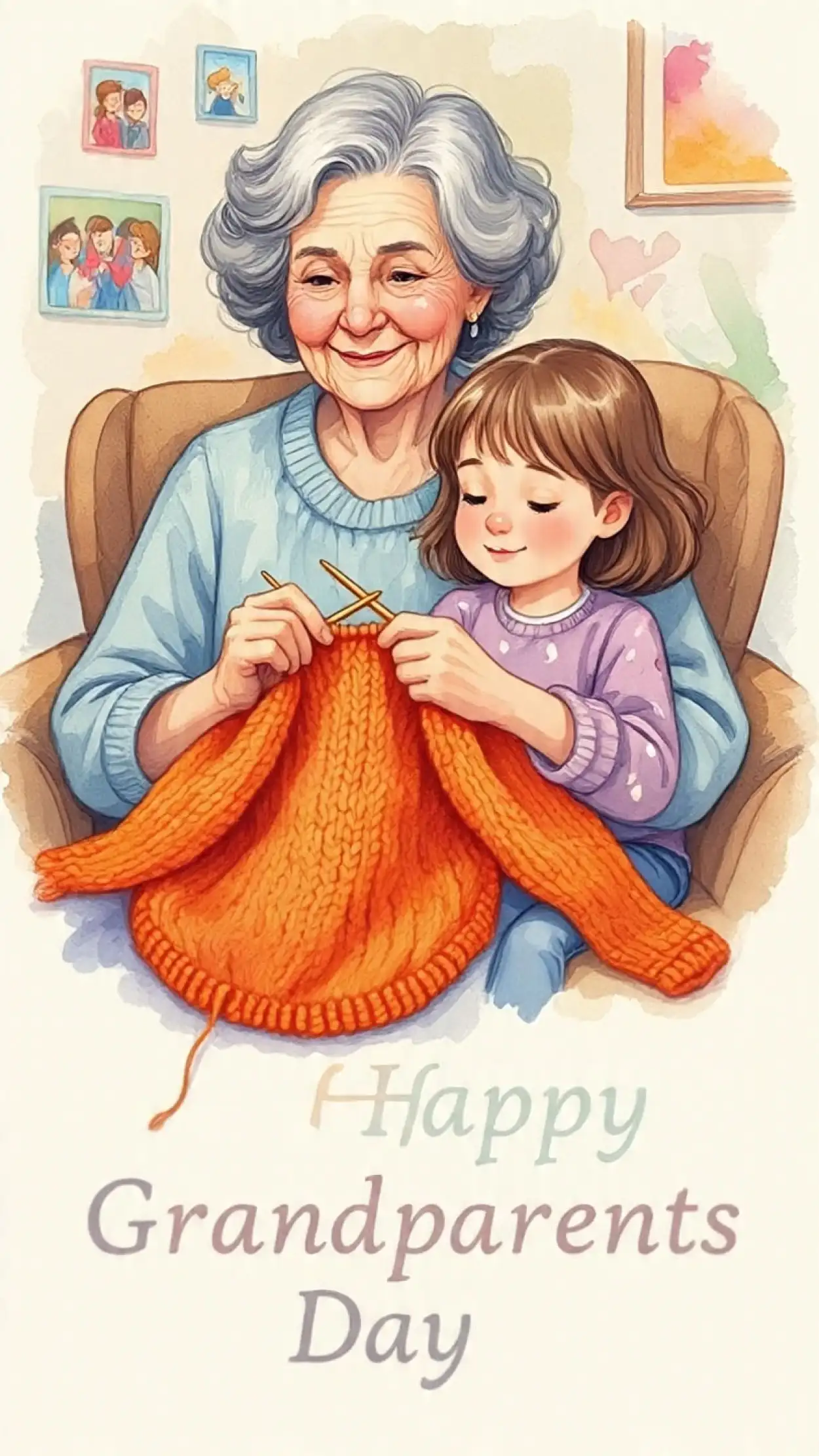 happy grandparents day banner psd free download hd quality