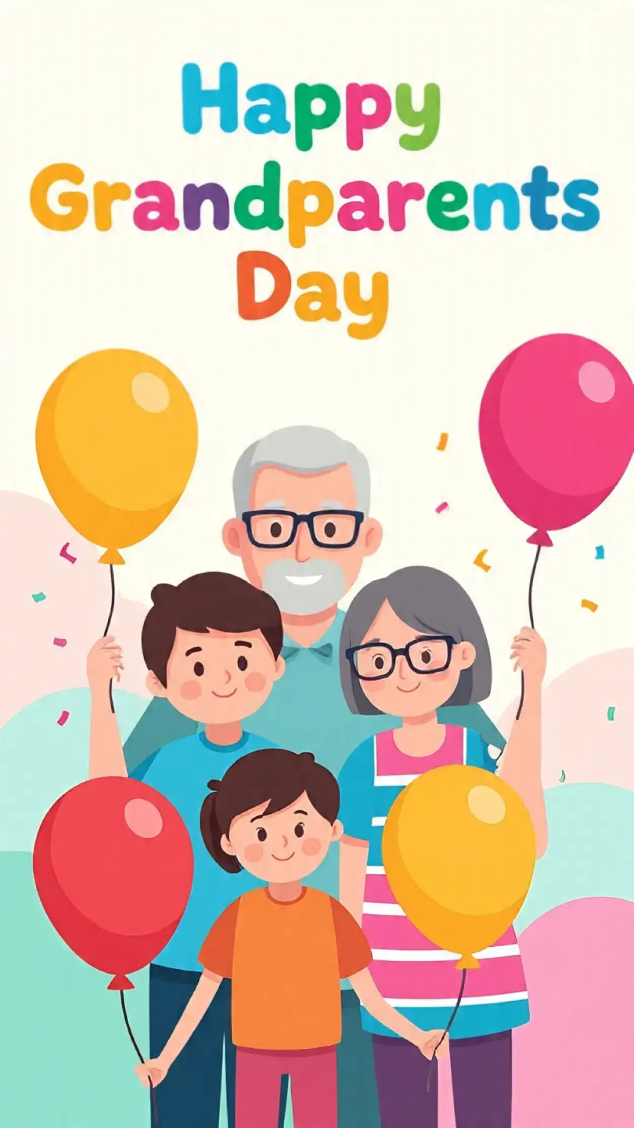 happy grandparents day drawing ideas for students