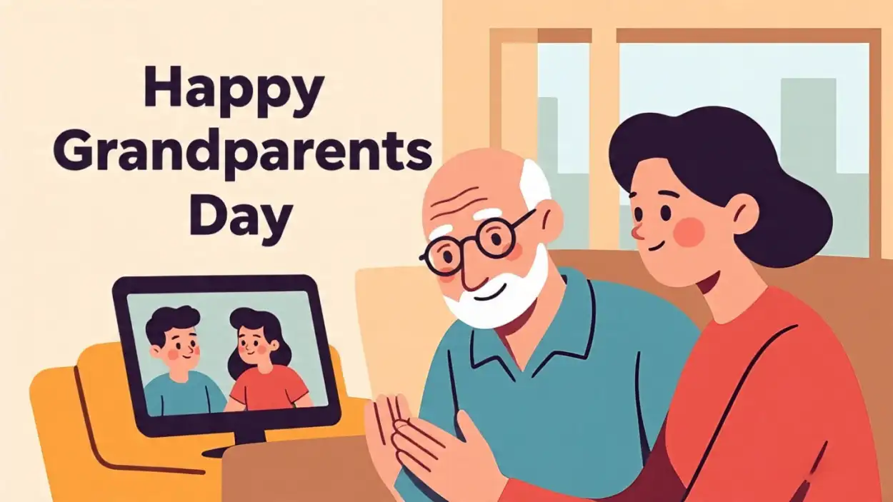 happy grandparents day special wishes with flowers