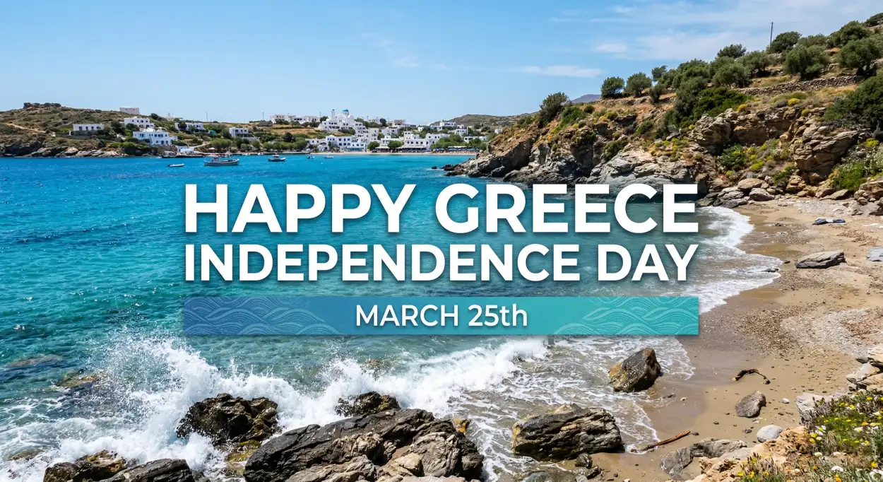 Free Download Happy Greece Independence Day 2026 - High Quality Happy Greece Independence Day 2026 Image