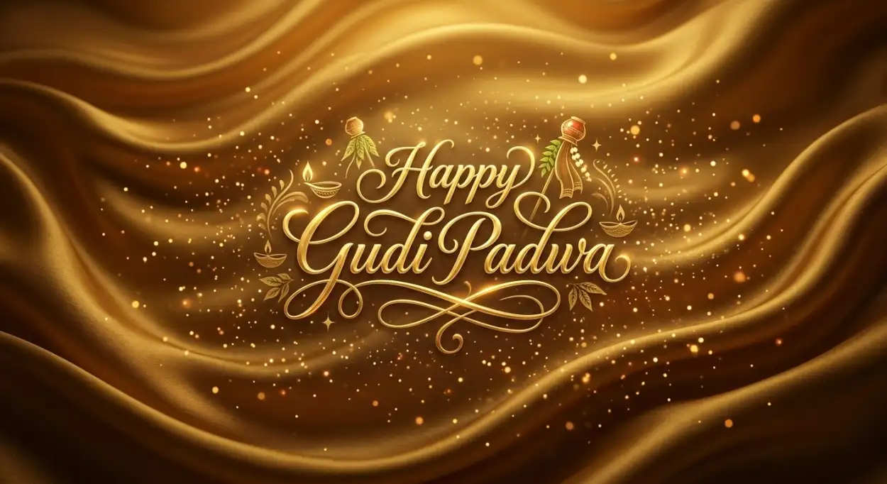 happy gudi padwa wishes festive greeting design