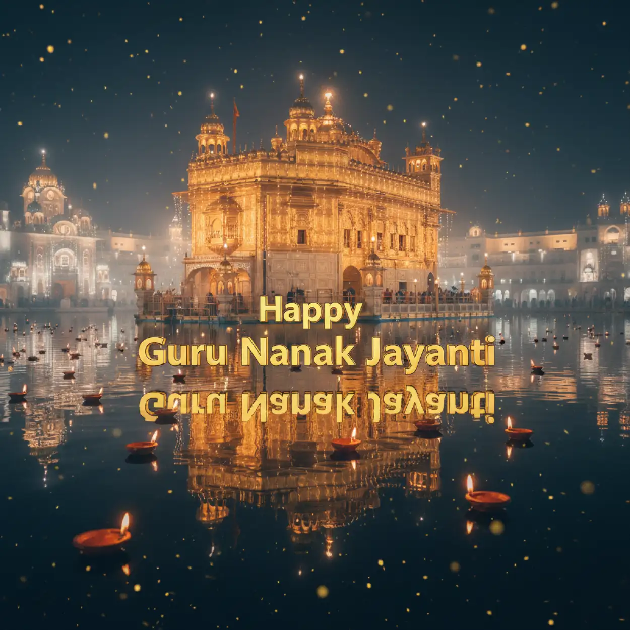 happy guru nanak jayanti 2025 digital art background hd