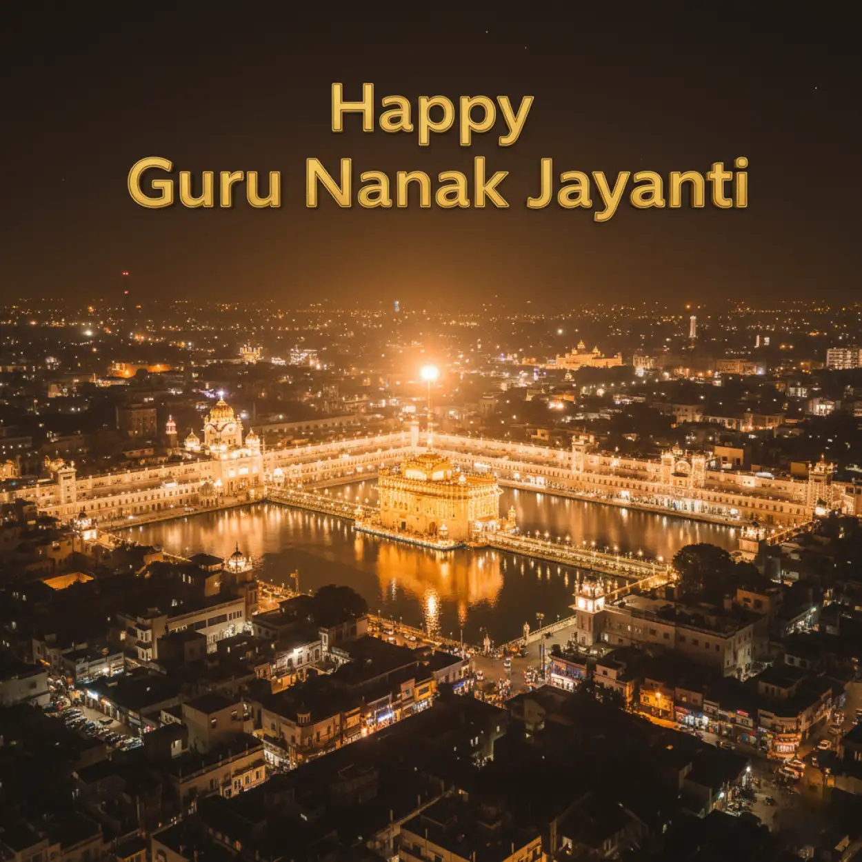 happy guru nanak jayanti 2025 greeting card design idea