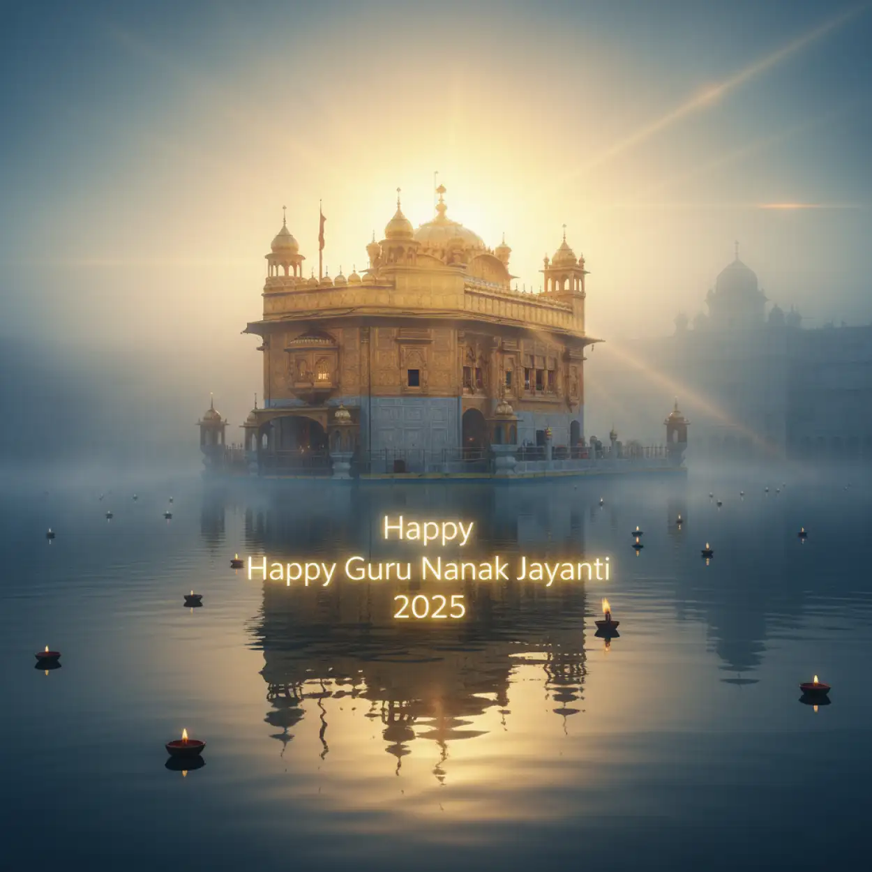 happy guru nanak jayanti 2025 realistic photo background