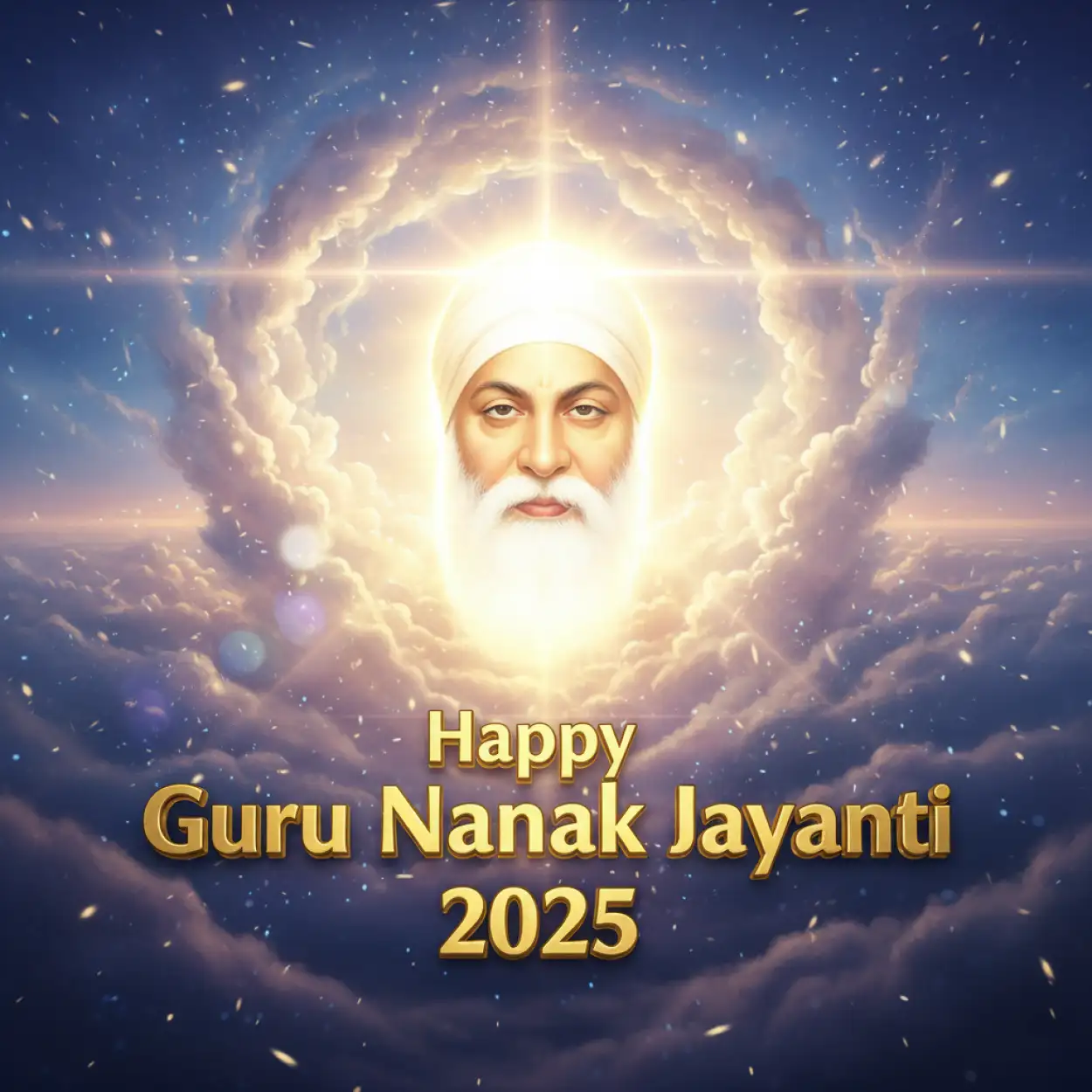 happy guru nanak jayanti 2025 special greeting card design