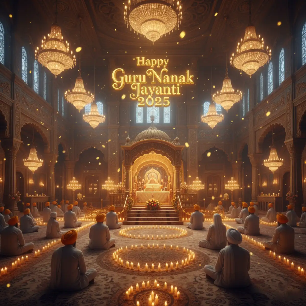 happy guru nanak jayanti 2025 text png for editing