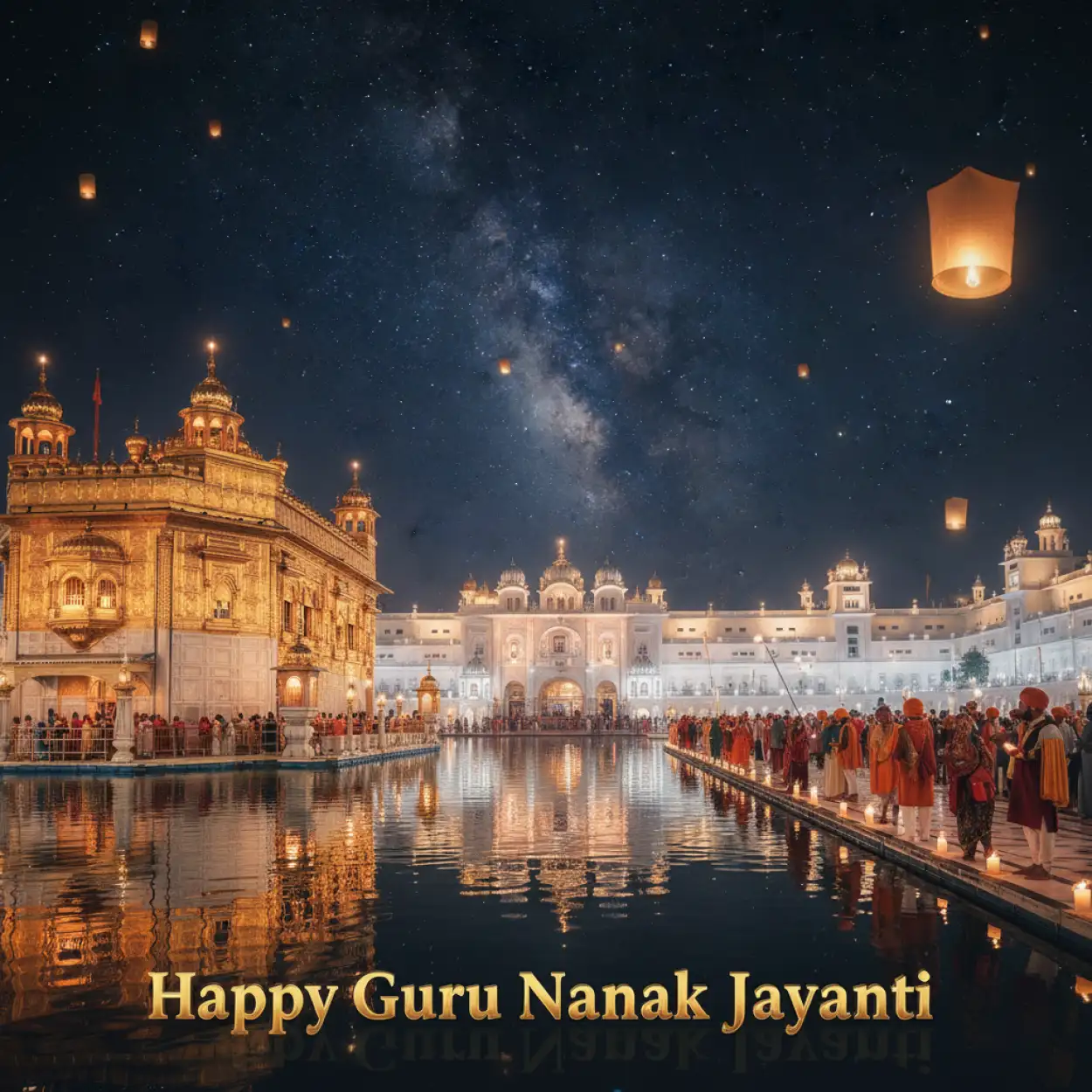 happy guru nanak jayanti 2025 transparent png with text