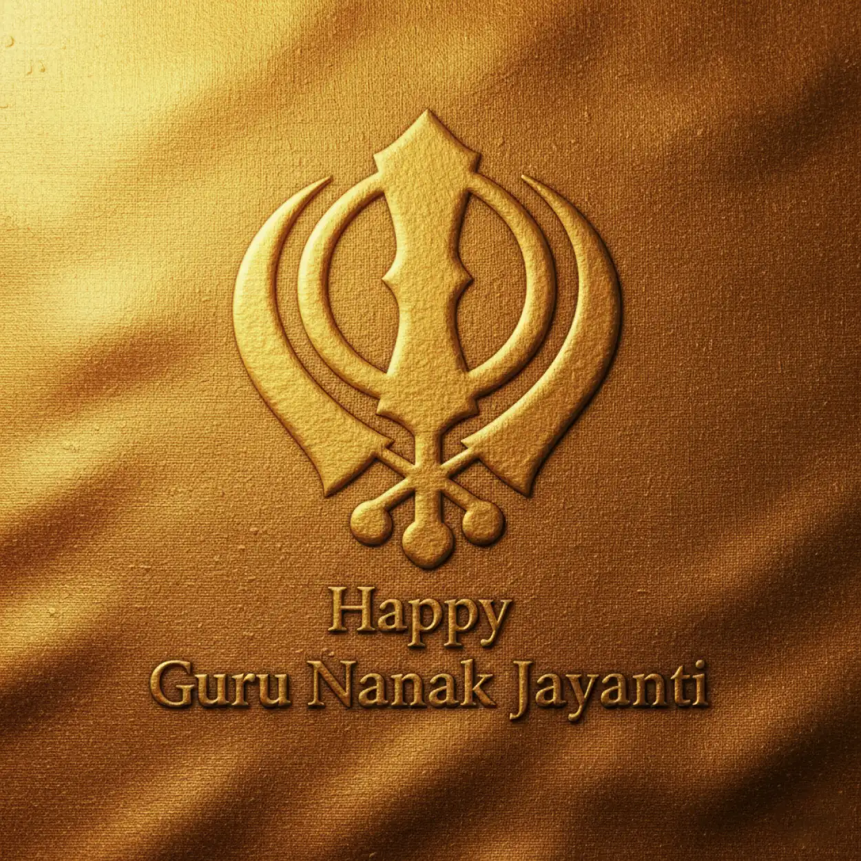 happy guru nanak jayanti 2025 typography banner hd